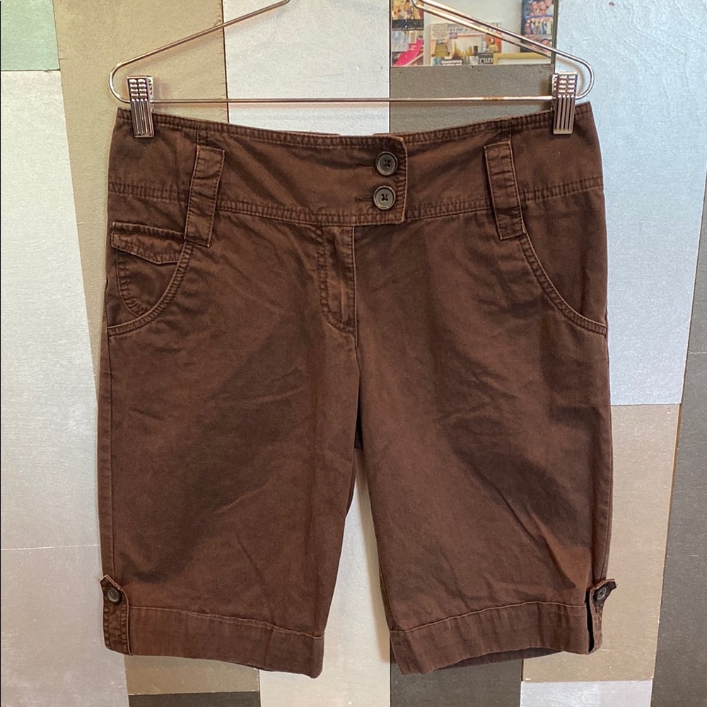 LOFT Brown Women's Shorts Bermudas
